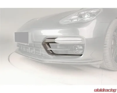Carbonado Dry Carbon Fiber Front Bumper Air Vent for Porsche Panamera 971 2017-2023 - DRYCF971SD-KG-OEM-FBVT