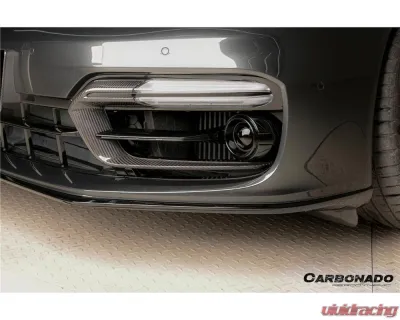 Carbonado Dry Carbon Fiber Front Bumper Air Vent for Porsche Panamera 971 2017-2023 - DRYCF971SD-KG-OEM-FBVT