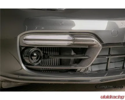 Carbonado Dry Carbon Fiber Front Bumper Air Vent for Porsche Panamera 971 2017-2023 - DRYCF971SD-KG-OEM-FBVT