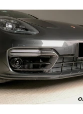 Carbonado Dry Carbon Fiber Front Bumper Air Vent for Porsche Panamera 971 2017-2023                                     - DRYCF971SD-KG-OEM-FBVT - Image 9