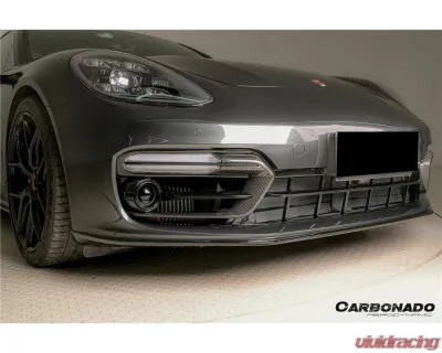 Carbonado Dry Carbon Fiber Front Bumper Air Vent for Porsche Panamera 971 2017-2023 - DRYCF971SD-KG-OEM-FBVT