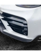 Carbonado Dry Carbon Fiber Front Lip KDA Style for 2017-2023 Porsche Panamera 971 Turbo S                                     - DRYCF971T-KG-KDA-FL - Image 6