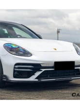 Carbonado Dry Carbon Fiber Front Lip KDA Style for 2017-2023 Porsche Panamera 971 Turbo S                                     - DRYCF971T-KG-KDA-FL - Image 10