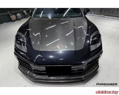 Carbonado DryCF OD Style Headlight Eyelid Eyebrow Cover Porsche Panamera 976 2024-2025 - DRYCF976-OD-EB
