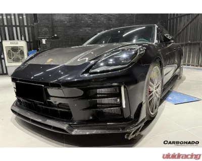 Carbonado DryCF OD Style Headlight Eyelid Eyebrow Cover Porsche Panamera 976 2024-2025 - DRYCF976-OD-EB