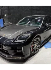 Carbonado DryCF OD Style Headlight Eyelid Eyebrow Cover Porsche Panamera 976 2024-2025                                     - DRYCF976-OD-EB - Image 6