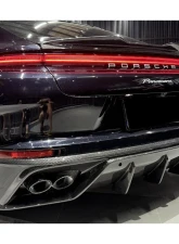 Carbonado DryCF OD Style Rear Diffuser Lip Porsche Panamera 976 2024-2025                                     - DRYCF976-OD-RD - Image 6