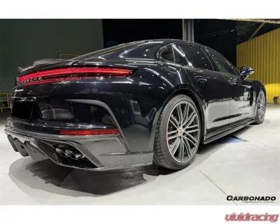 Carbonado DryCF OD Style Rear Diffuser Lip Porsche Panamera 976 2024-2025 - DRYCF976-OD-RD