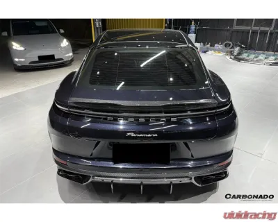 Carbonado DryCF OD Style Rear Diffuser Lip Porsche Panamera 976 2024-2025 - DRYCF976-OD-RD