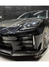 Carbonado Carbon Fiber Front Lip ODV1 Style for 2024-2025 Porsche Panamera 976                                     - DRYCF976-ODV1-FL - Image 4