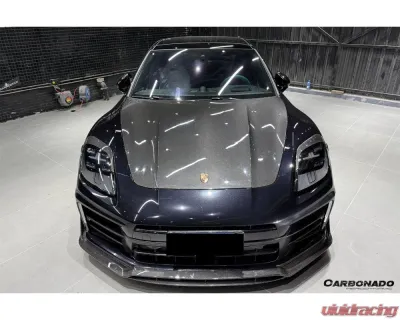 Carbonado Carbon Fiber Front Lip ODV1 Style for 2024-2025 Porsche Panamera 976 - DRYCF976-ODV1-FL