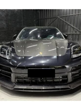 Carbonado Carbon Fiber Front Lip ODV1 Style for 2024-2025 Porsche Panamera 976                                     - DRYCF976-ODV1-FL - Image 3