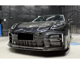 Carbonado DryCF ODV2 Style Front Lip for 2024-2025 Porsche Panamera 976