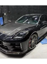 Carbonado DryCF ODV2 Style Front Lip for 2024-2025 Porsche Panamera 976                                     - DRYCF976-ODV2-FL - Image 4