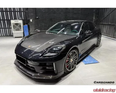 Carbonado DryCF ODV2 Style Front Lip for 2024-2025 Porsche Panamera 976 - DRYCF976-ODV2-FL