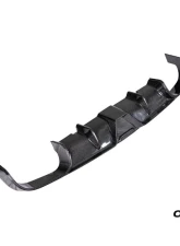 Carbonado DryCF KA Style Rear Lip Diffuser Porsche 991.1 991.2 Carrera 2017-2019                                     - DRYCF991.2-KA-KA-RL - Image 2