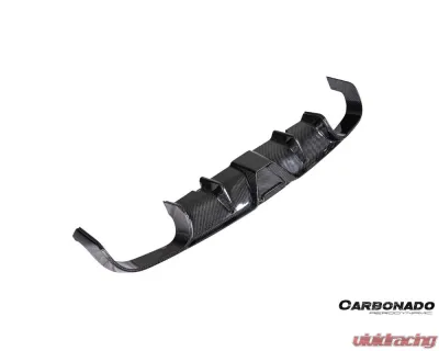 Carbonado DryCF KA Style Rear Lip Diffuser Porsche 991.1 991.2 Carrera 2017-2019 - DRYCF991.2-KA-KA-RL