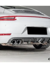 Carbonado DryCF KA Style Rear Lip Diffuser Porsche 991.1 991.2 Carrera 2017-2019                                     - DRYCF991.2-KA-KA-RL - Image 15