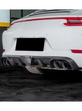 Carbonado DryCF KA Style Rear Lip Diffuser Porsche 991.1 991.2 Carrera 2017-2019                                     - DRYCF991.2-KA-KA-RL - Image 17