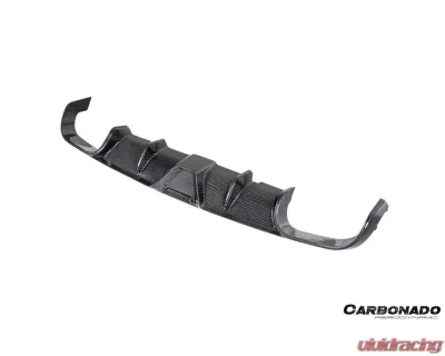 Carbonado DryCF KA Style Rear Lip Diffuser Porsche 991.1 991.2 Carrera 2017-2019 - DRYCF991.2-KA-KA-RL
