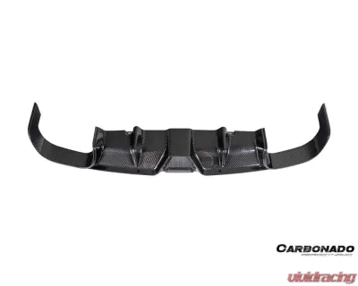Carbonado DryCF KA Style Rear Lip Diffuser Porsche 991.1 991.2 Carrera 2017-2019 - DRYCF991.2-KA-KA-RL