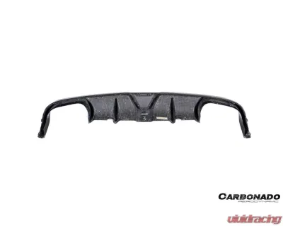Carbonado DryCF KA Style Rear Lip Diffuser Porsche 991.1 991.2 Carrera 2017-2019 - DRYCF991.2-KA-KA-RL