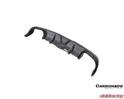 Carbonado DryCF KA Style Rear Lip Diffuser Porsche 991.1 991.2 Carrera 2017-2019 - DRYCF991.2-KA-KA-RL