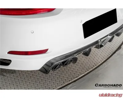 Carbonado DryCF KA Style Rear Lip Diffuser Porsche 991.1 991.2 Carrera 2017-2019 - DRYCF991.2-KA-KA-RL