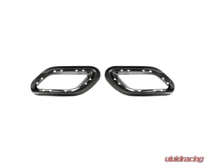 Carbonado DryFGCF OEM Style Rear Bumper Vent Trims Porsche 991.1 991.2 Carrera 2017-2019 - DRYFGCF991.2-KG-OEM-RBVT