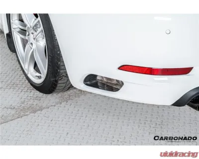 Carbonado DryFGCF OEM Style Rear Bumper Vent Trims Porsche 991.1 991.2 Carrera 2017-2019 - DRYFGCF991.2-KG-OEM-RBVT