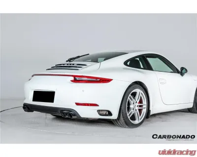 Carbonado DryFGCF OEM Style Rear Bumper Vent Trims Porsche 991.1 991.2 Carrera 2017-2019 - DRYFGCF991.2-KG-OEM-RBVT