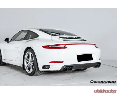Carbonado DryFGCF OEM Style Rear Bumper Vent Trims Porsche 991.1 991.2 Carrera 2017-2019 - DRYFGCF991.2-KG-OEM-RBVT