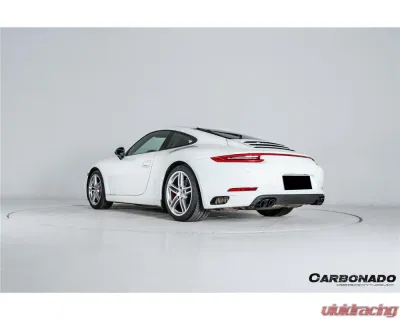 Carbonado DryFGCF OEM Style Rear Bumper Vent Trims Porsche 991.1 991.2 Carrera 2017-2019 - DRYFGCF991.2-KG-OEM-RBVT