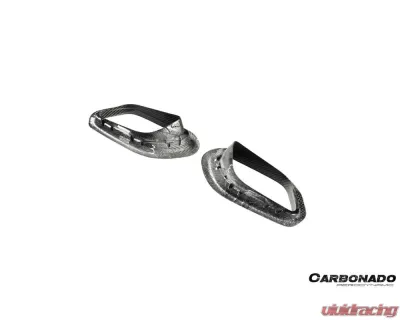 Carbonado DryFGCF OEM Style Rear Bumper Vent Trims Porsche 991.1 991.2 Carrera 2017-2019 - DRYFGCF991.2-KG-OEM-RBVT