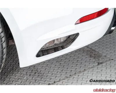 Carbonado DryFGCF OEM Style Rear Bumper Vent Trims Porsche 991.1 991.2 Carrera 2017-2019 - DRYFGCF991.2-KG-OEM-RBVT
