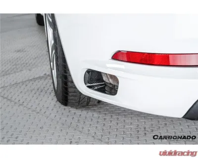 Carbonado DryFGCF OEM Style Rear Bumper Vent Trims Porsche 991.1 991.2 Carrera 2017-2019 - DRYFGCF991.2-KG-OEM-RBVT