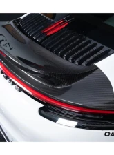 Carbonado Carbon Fiber Trunk Wing Spoiler w/ LED Light for Porsche 911 992 2019-2024                                     - DRYCF992-KG-SC-W - Image 6