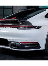 Carbonado Carbon Fiber Trunk Wing Spoiler w/ LED Light for Porsche 911 992 2019-2024                                     - DRYCF992-KG-SC-W - Image 8