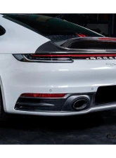 Carbonado Carbon Fiber Trunk Wing Spoiler w/ LED Light for Porsche 911 992 2019-2024                                     - DRYCF992-KG-SC-W - Image 9