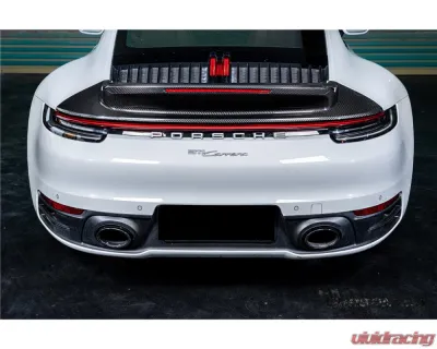 Carbonado Carbon Fiber Trunk Wing Spoiler w/ LED Light for Porsche 911 992 2019-2024 - DRYCF992-KG-SC-W
