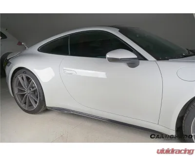 Carbonado DryCF SD Style Side Skirts Porsche 911 992 2019-2024 - DRYCF992-KG-Turbo-SS