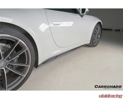 Carbonado DryCF SD Style Side Skirts Porsche 911 992 2019-2024 - DRYCF992-KG-Turbo-SS