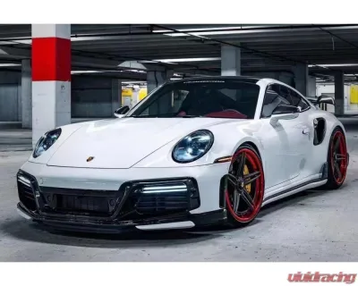 Carbonado DryCF Quarter Panel Side Scoops for 2020-2023 Porsche 911/992 Turbo S - DRYCF992Turbo-MAN-TA-QPS