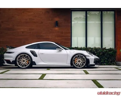 Carbonado DryCF Quarter Panel Side Scoops for 2020-2023 Porsche 911/992 Turbo S - DRYCF992Turbo-MAN-TA-QPS