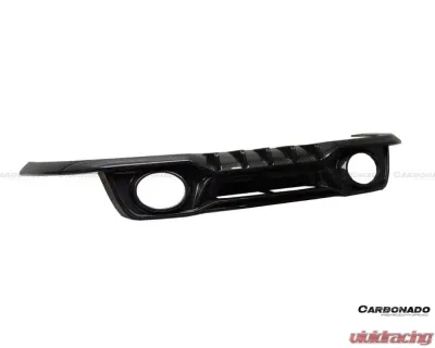 Carbonado DryCF TA Style Rear Lip w/ Winglets Porsche 911/992 Turbo S 2020-2023 - DRYCF992Turbo-MAN-TA-RDSET