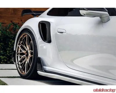 Carbonado DryCF TA Style Side Skirts Porsche 911/992 Turbo S 2020-2023 - DRYCF992Turbo-MAN-TA-SS