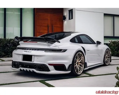 Carbonado DryCF TA Style Side Skirts Porsche 911/992 Turbo S 2020-2023 - DRYCF992Turbo-MAN-TA-SS
