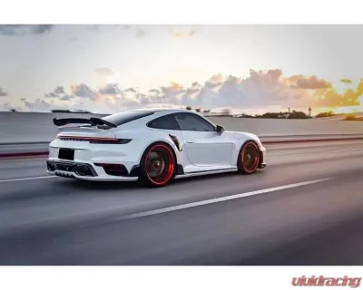 Carbonado DryCF TA Style Side Skirts Porsche 911/992 Turbo S 2020-2023 - DRYCF992Turbo-MAN-TA-SS