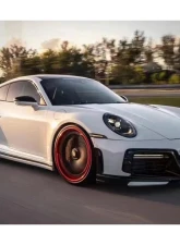 Carbonado DryCF TA Style Side Skirts Porsche 911/992 Turbo S 2020-2023                                     - DRYCF992Turbo-MAN-TA-SS - Image 9