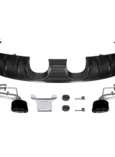 Carbonado DryCF GT Style Rear Diffuser w/ Exhaust Adapter Pipe Porsche Cayenne 2018-2025                                     - DRYCF9Y0-KG-23TurboGT-RD - Image 12